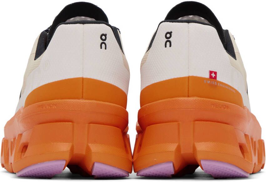 On Beige & Orange Cloudm ster Sneakers