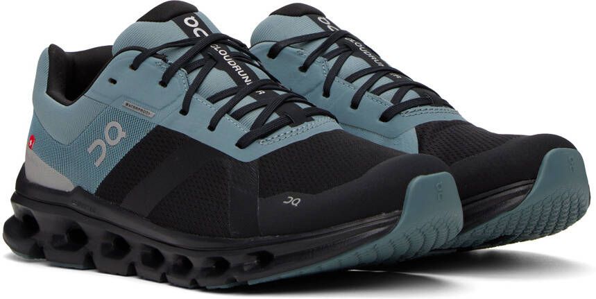 On Black & Blue Cloudrunner Waterproof Sneakers