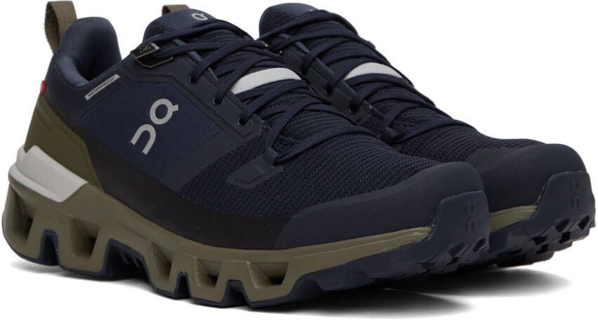 On Navy Waterproof Cloudwander Sneakers