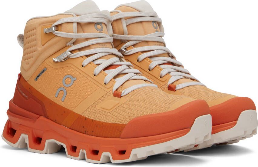 On Orange Cloudrock 2 Boots