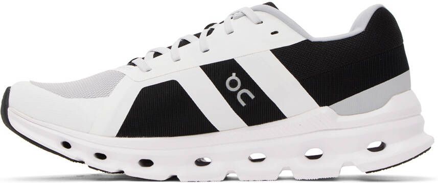 On White & Black Cloudrunner Sneakers