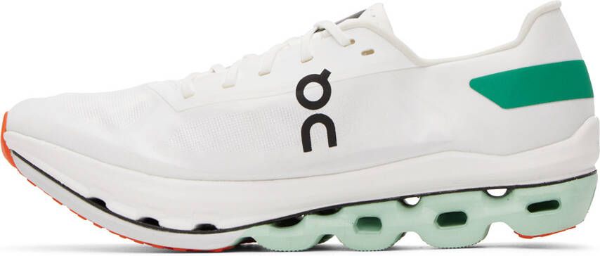 On White & Green Cloudboom Echo Sneakers