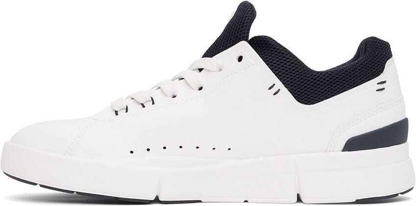 On White & Navy 'The Roger' Advantage Sneakers