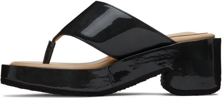 OSOI Black Tobee Platform Sandals