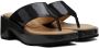 OSOI Black Tobee Platform Sandals - Thumbnail 4