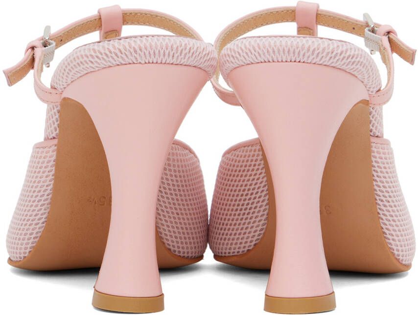 OSOI Pink Needle T-Strap Heels