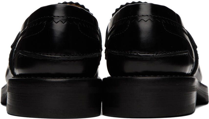 Our Legacy Black Serrated Loafers