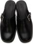 Our Legacy SSENSE Exclusive Black Leather Camion Mule Loafers - Thumbnail 9