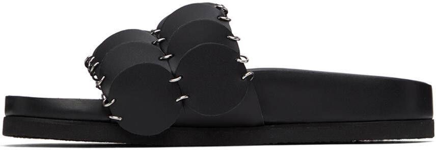 Paco Rabanne Black Pacoïo Flat Sandals