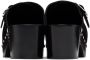 Paco Rabanne Black Suede Clogs - Thumbnail 2