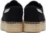 Palm Angels Black Lace-Up Espadrille Sneakers - Thumbnail 2