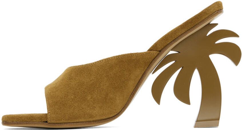 Palm Angels Brown Palm Mules