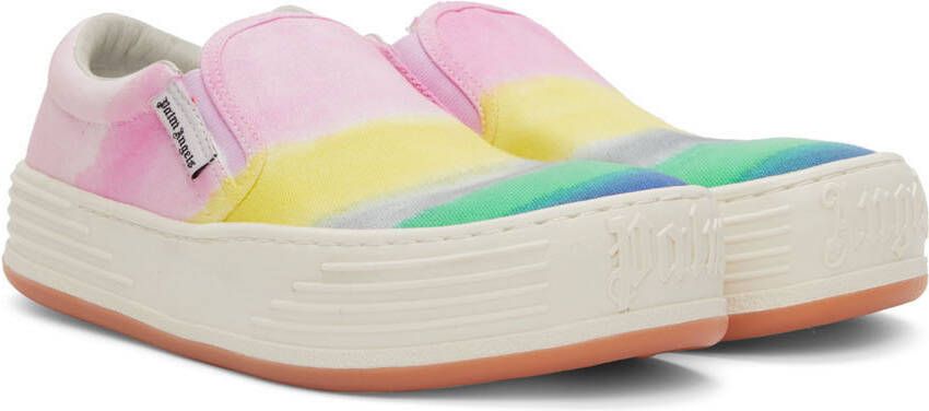 Palm Angels Multicolor Canvas Stripe Sneakers