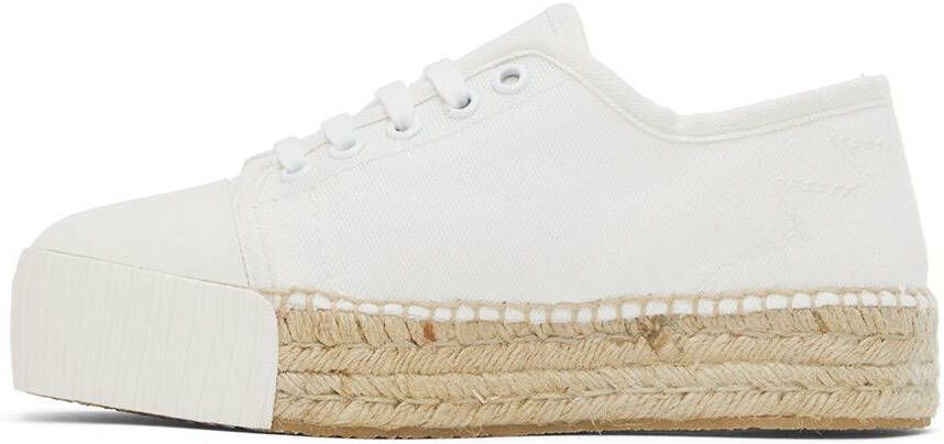 Palm Angels Off-White Lace-Up Espadrille Sneakers