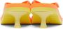 Palm Angels Orange & Yellow Flip Flop Heeled Sandals - Thumbnail 2