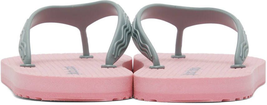 Palm Angels Pink & Blue Flip Flop Sandals