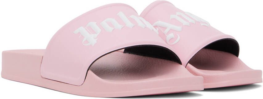 Palm Angels Pink Embossed Sandals