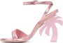 Palm Angels Pink Palm Heeled Sandals - Thumbnail 3