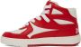 Palm Angels Red & White University Mid Sneakers - Thumbnail 3