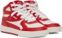 Palm Angels Red & White University Mid Sneakers - Thumbnail 4