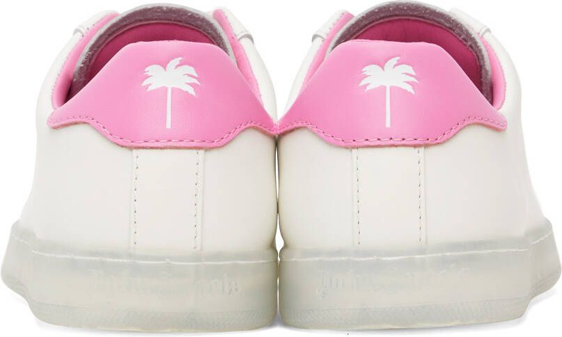 Palm Angels White & Pink Palm One Sneakers