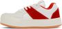 Palm Angels White & Red Snow Low-Top Sneakers - Thumbnail 3