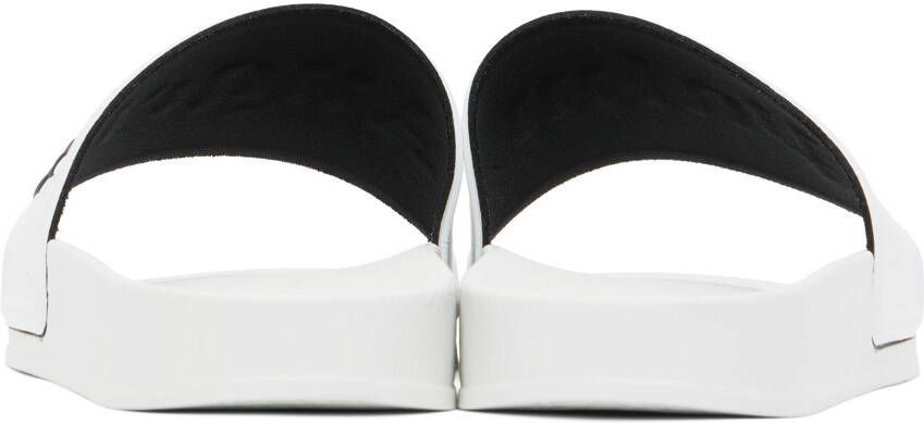 Palm Angels logo-print open-toe slides White - Picture 5