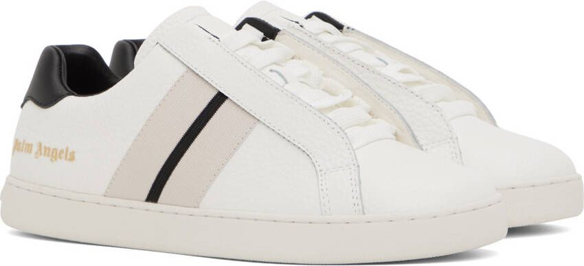 Palm Angels White Embossed Sneakers