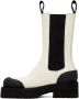 Palm Angels White Grained Chelsea Mid-Calf Boots - Thumbnail 3