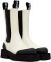 Palm Angels White Grained Chelsea Mid-Calf Boots - Thumbnail 4