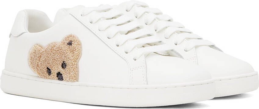 Palm Angels White New Teddy Bear Sneakers