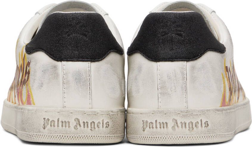 Palm Angels White Palm One Spraypaint Sneakers