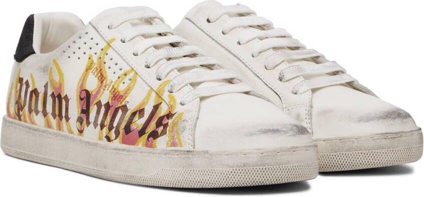 Palm Angels White Palm One Spraypaint Sneakers