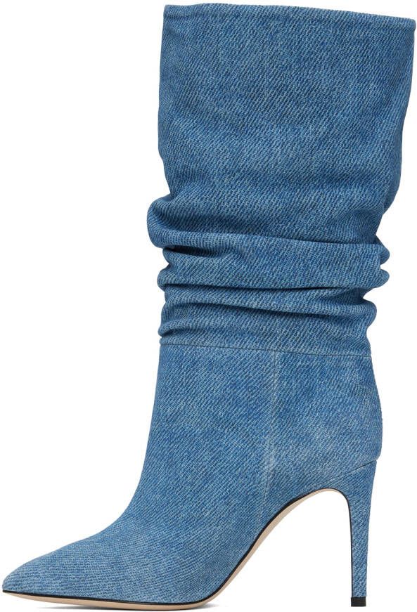 Paris Texas Blue Slouchy Boots