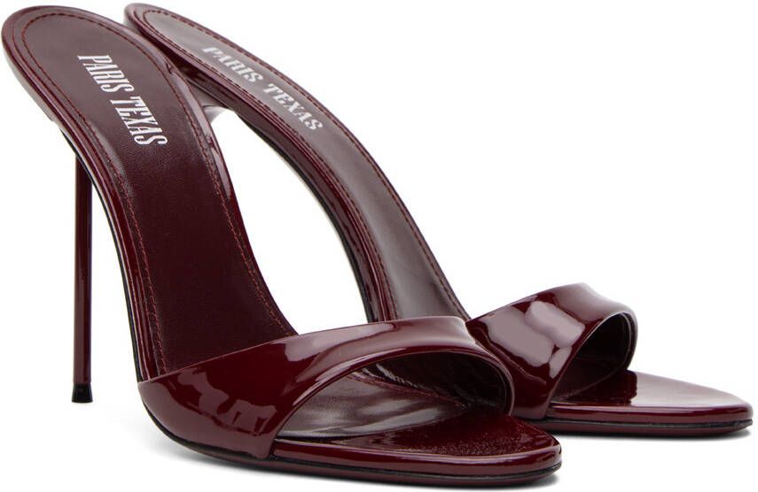 Paris Texas Burgundy Lidia Heeled Sandals