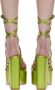 Paris Texas Green Evita Platform Sandals - Thumbnail 2