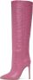 Paris Texas Pink Croc Stiletto Boots - Thumbnail 3