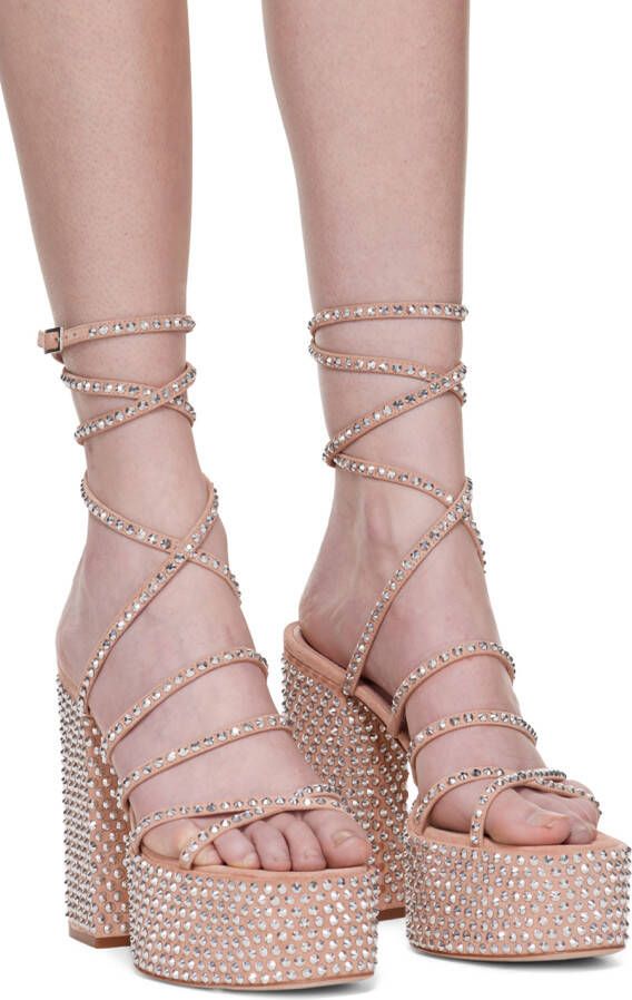 Paris Texas Pink Holly Evita Heeled Sandals