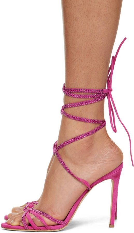 Paris Texas Pink Holly Nicole Heeled Sandals