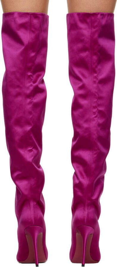 Paris Texas Pink Pointed Tall Boots
