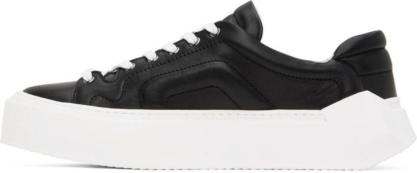 Pierre Hardy Black Cubix Leather Sneakers