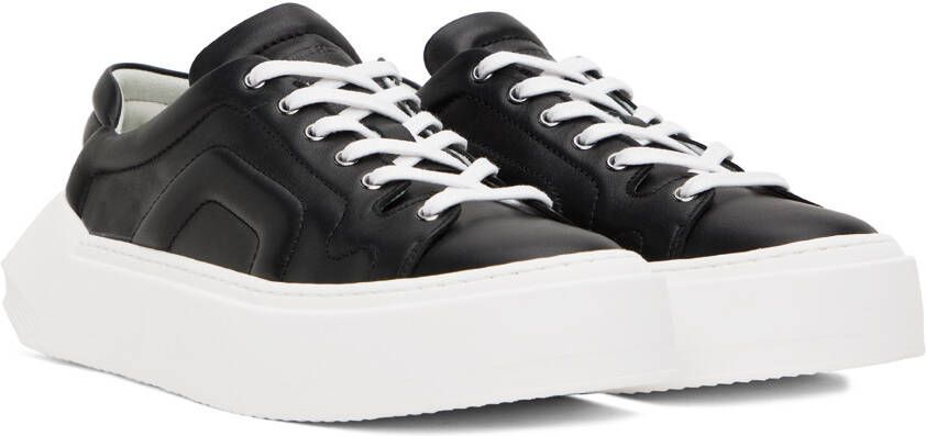 Pierre Hardy Black Cubix Leather Sneakers