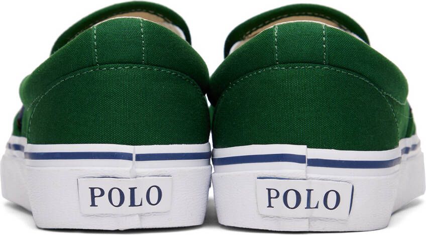 Polo Ralph Lauren Green Keaton Slip-On Sneakers