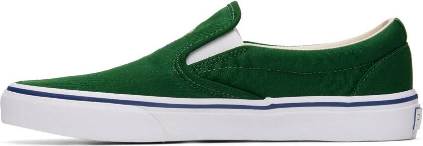 Polo Ralph Lauren Green Keaton Slip-On Sneakers