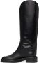 Proenza Schouler Black Leather Pipe Riding Boots - Thumbnail 3