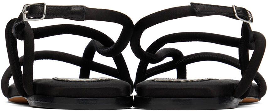 Proenza Schouler Black Strappy Sandals