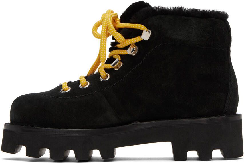 Proenza Schouler Black Suede Hiking Boots