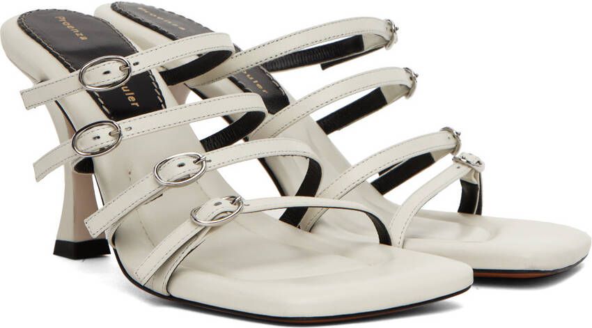 Proenza Schouler Off-White Square Heeled Sandals