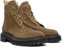 Proenza Schouler Taupe Lug Sole Combat Boots - Thumbnail 4