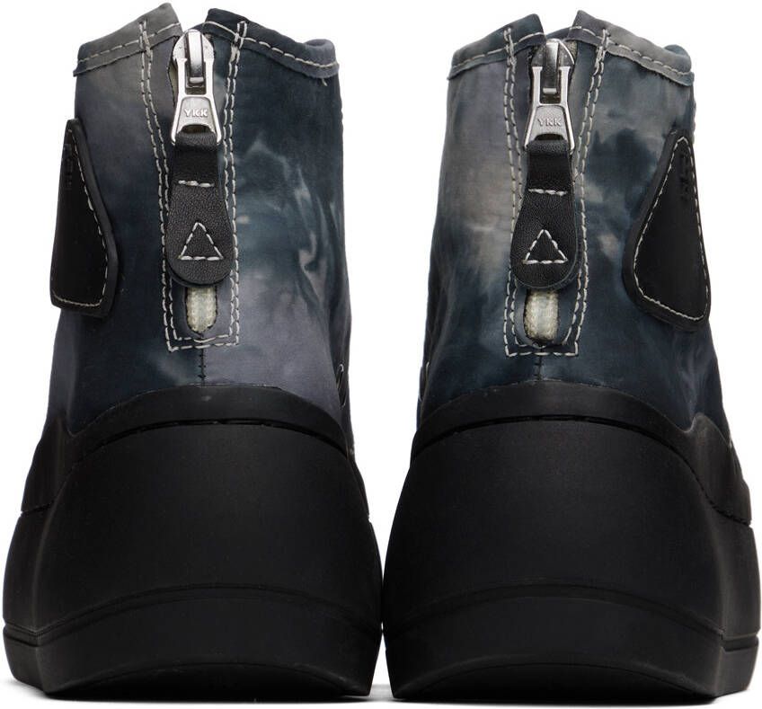 R13 Black & Gray Kurt Sneakers